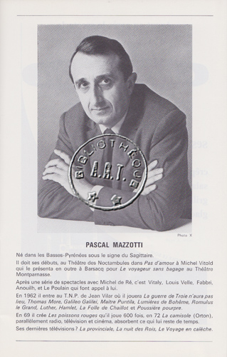 Les programmes de Théatre de l\
